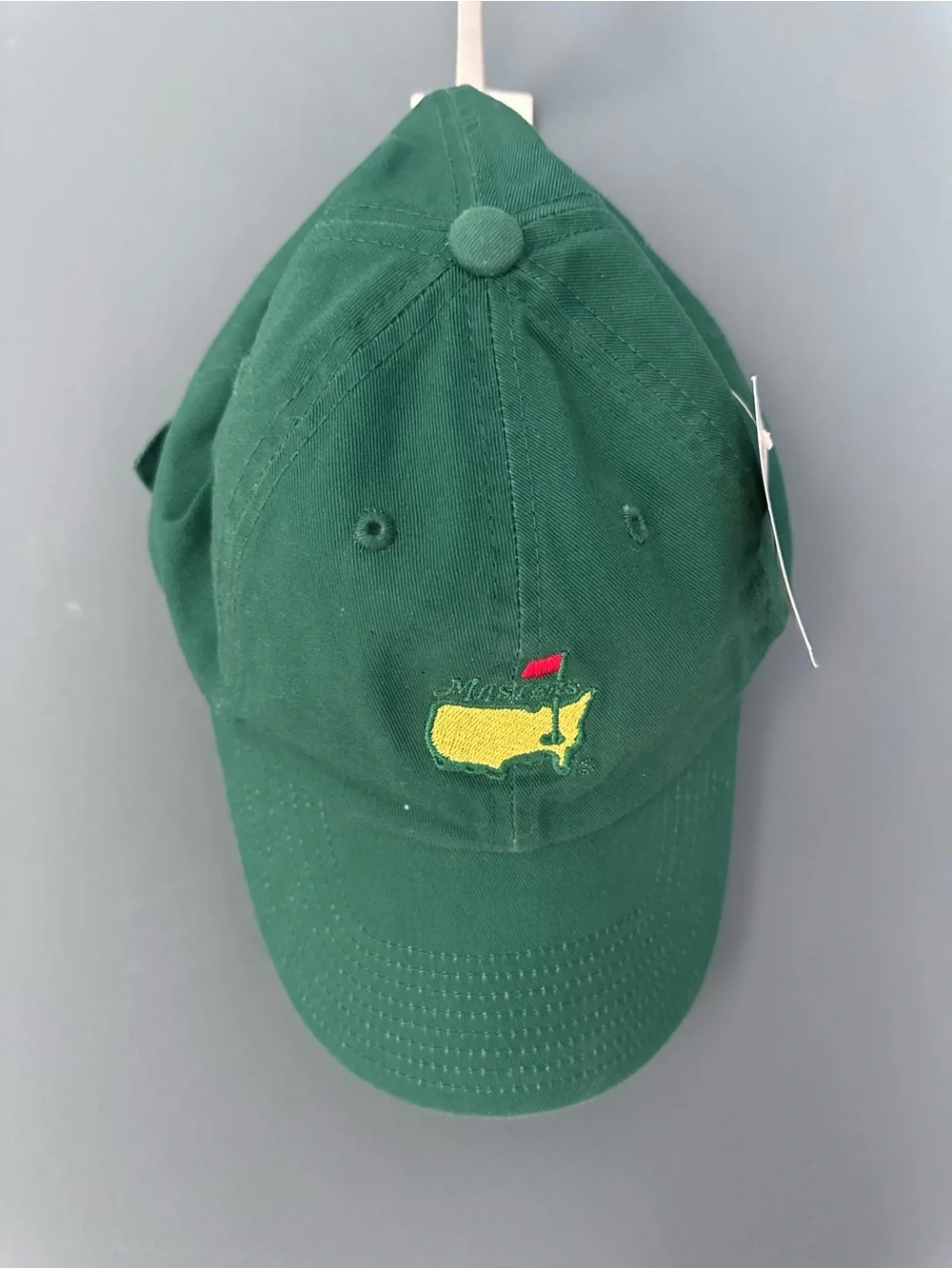 NWT Masters Augusta National Golf Hat Green Logo Adjustable Cap 100% Cotton